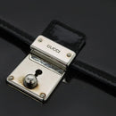 GUCCI Shoulder Bag Patent Leather Black Silver 018 123 1003 Auth BA1383-19