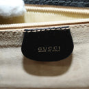 GUCCI Shoulder Bag Patent Leather Black Silver 018 123 1003 Auth BA1383-20