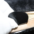 GUCCI Shoulder Bag Patent Leather Black Silver 018 123 1003 Auth BA1383-12