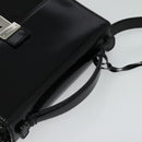 GUCCI Shoulder Bag Patent Leather Black Silver 018 123 1003 Auth BA1383-6