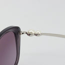 CHANEL Coco Pearl Sunglasses Plastic Purple CC Auth BA13830M-10