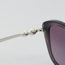 CHANEL Coco Pearl Sunglasses Plastic Purple CC Auth BA13830M-12