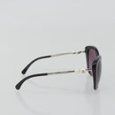 CHANEL Coco Pearl Sunglasses Plastic Purple CC Auth BA13830M-5