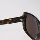 CHANEL Sunglasses Plastic Brown CC Auth BA13831-11