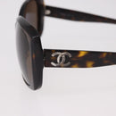 CHANEL Sunglasses Plastic Brown CC Auth BA13831-9