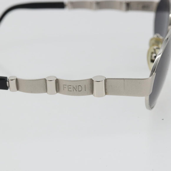 FENDI Sunglasses Metal Black Auth BA13834