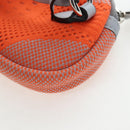 GUCCI Glasses Case Technical knit Orange Silver 824707 Auth BA13835M-11