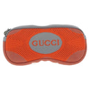 GUCCI Glasses Case Technical knit Orange Silver 824707 Auth BA13835M-2