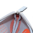 GUCCI Glasses Case Technical knit Orange Silver 824707 Auth BA13835M-20