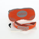 GUCCI Glasses Case Technical knit Orange Silver 824707 Auth BA13835M-24