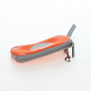 GUCCI Glasses Case Technical knit Orange Silver 824707 Auth BA13835M-6