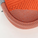 GUCCI Glasses Case Technical knit Orange Silver 824707 Auth BA13835M-8