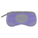 GUCCI Glasses Case Technical knit Purple Silver 824707 Auth BA13836M-2