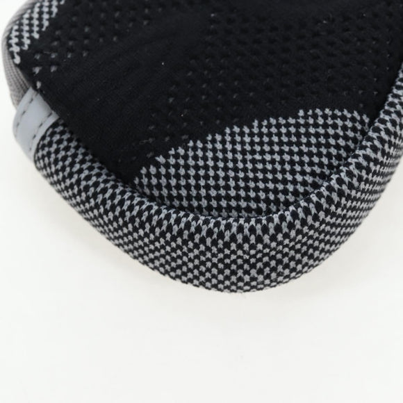 GUCCI Glasses Case Technical knit Black Silver 824707 Auth BA13837M