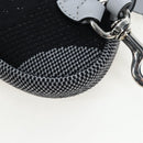 GUCCI Glasses Case Technical knit Black Silver 824707 Auth BA13837M-16