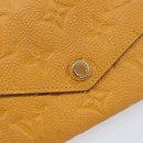LOUIS VUITTON Empreinte Portefeuille Curie's Compact Saffron Auth BA13838-39