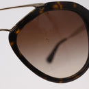 PRADA Tortoise Pattern Sunglasses Plastic Brown Auth BA13840-5