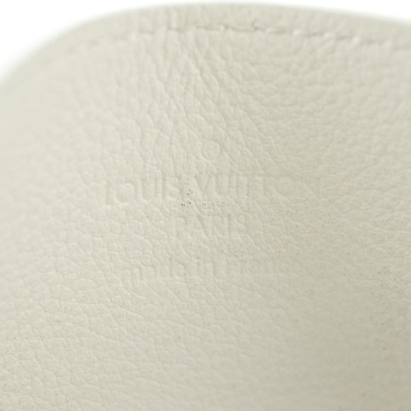 LOUIS VUITTON Monogram Shadow Porte Cartes Double White M83699 Auth BA13846SAM