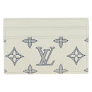 LOUIS VUITTON Monogram Shadow Porte Cartes Double White M83699 Auth BA13846SAM-2