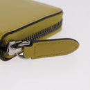 GUCCI Wallet Patent leather Green Silver 817375 Auth BA13847V-12