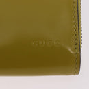 GUCCI Wallet Patent leather Green Silver 817375 Auth BA13847V-13