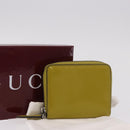 GUCCI Wallet Patent leather Green Silver 817375 Auth BA13847V-21