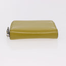 GUCCI Wallet Patent leather Green Silver 817375 Auth BA13847V-7