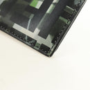 FENDI Zucca Canvas Bifold Wallet Leather Green Black Auth BA13848A-14