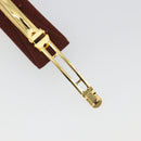 Salvatore Ferragamo Valletta Hair clip metal Brown Gold Auth BA13852V-12