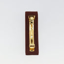 Salvatore Ferragamo Valletta Hair clip metal Brown Gold Auth BA13852V-6