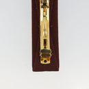 Salvatore Ferragamo Valletta Hair clip metal Brown Gold Auth BA13852V-9
