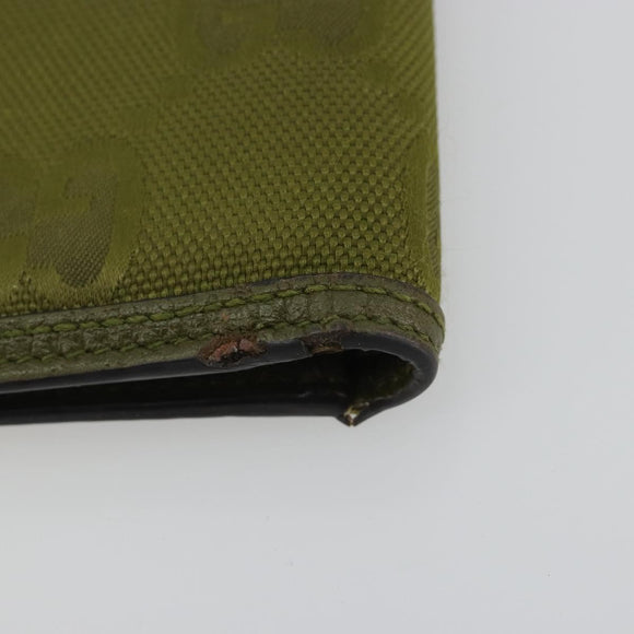 GUCCI GG Canvas Off The Grid Wallet Khaki 625574 Auth BA13855