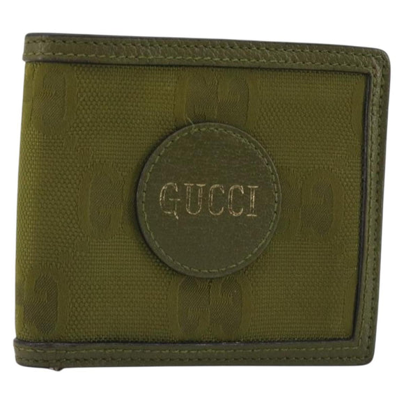 GUCCI GG Canvas Off The Grid Wallet Khaki 625574 Auth BA13855