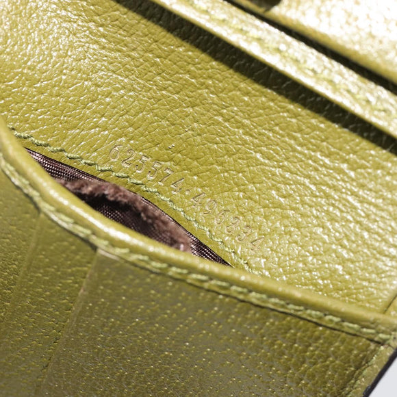GUCCI GG Canvas Off The Grid Wallet Khaki 625574 Auth BA13855