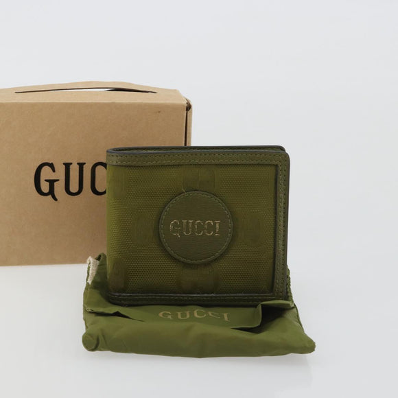 GUCCI GG Canvas Off The Grid Wallet Khaki 625574 Auth BA13855