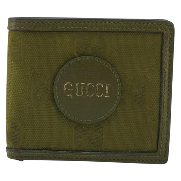 GUCCI GG Canvas Off The Grid Wallet Khaki 625574 Auth BA13855