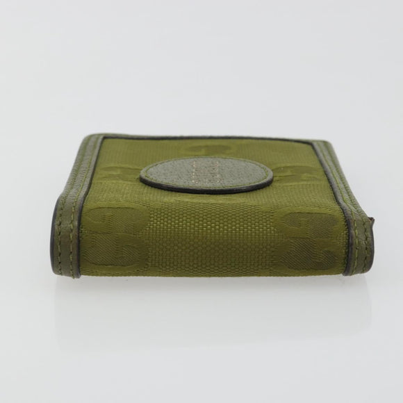 GUCCI GG Canvas Off The Grid Wallet Khaki 625574 Auth BA13855
