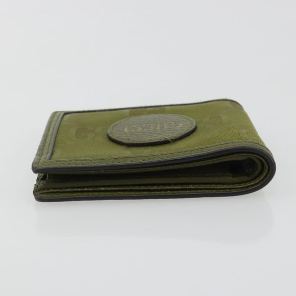 GUCCI GG Canvas Off The Grid Wallet Khaki 625574 Auth BA13855