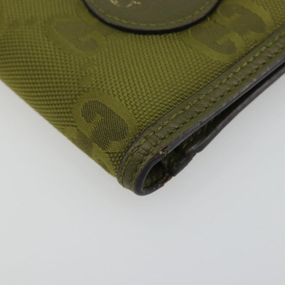 GUCCI GG Canvas Off The Grid Wallet Khaki 625574 Auth BA13855