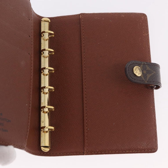 LOUIS VUITTON Monogram Agenda PM Day Planner Cover R20005 LV Auth BA13856