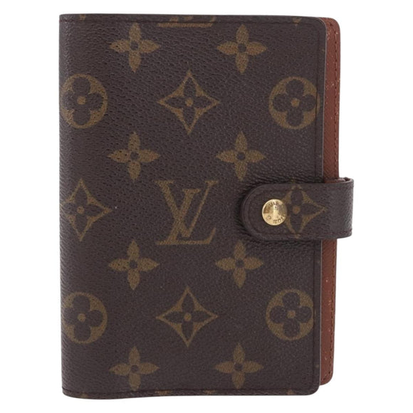 LOUIS VUITTON Monogram Agenda PM Day Planner Cover R20005 LV Auth BA13856
