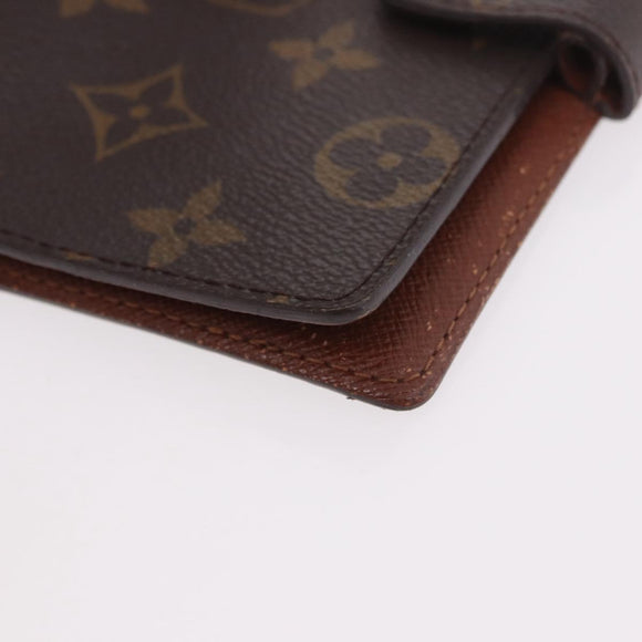 LOUIS VUITTON Monogram Agenda PM Day Planner Cover R20005 LV Auth BA13856