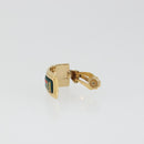 HERMES Emile Earring metal Green Auth BA13857V-4