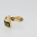 HERMES Emile Earring metal Green Auth BA13857V-5