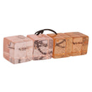 LOUIS VUITTON Hair Cube Unclean Hair Tie plastic 2 Set Orange LV Auth BA13858-1