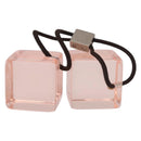 LOUIS VUITTON Hair Cube Unclean Hair Tie plastic 2 Set Orange LV Auth BA13858-4