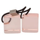 LOUIS VUITTON Hair Cube Unclean Hair Tie plastic 2 Set Orange LV Auth BA13858-5