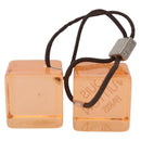 LOUIS VUITTON Hair Cube Unclean Hair Tie plastic 2 Set Orange LV Auth BA13858-9