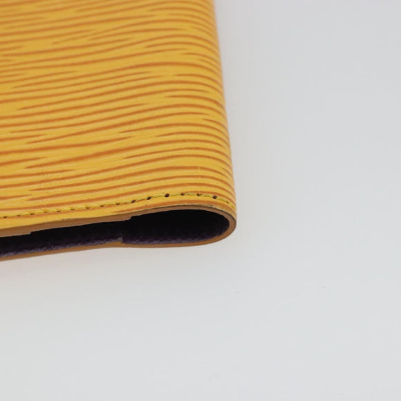 LOUIS VUITTON Epi Agenda Mini Planner Cover Tassili Yellow R20059 Auth BA13859V