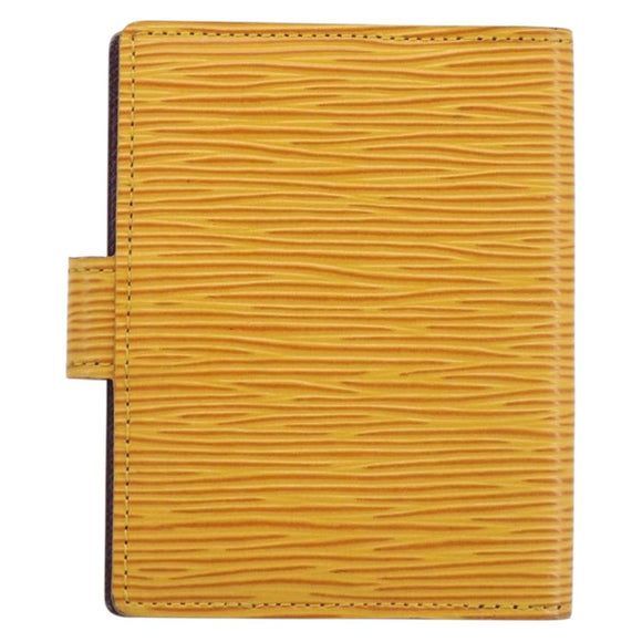 LOUIS VUITTON Epi Agenda Mini Planner Cover Tassili Yellow R20059 Auth BA13859V